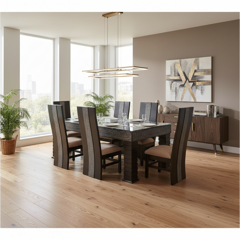 Trestle Vogue Dining Set - 6 Seater