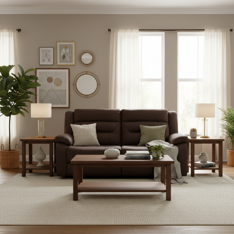 Calm Wave Manual Recliner in Leatherette