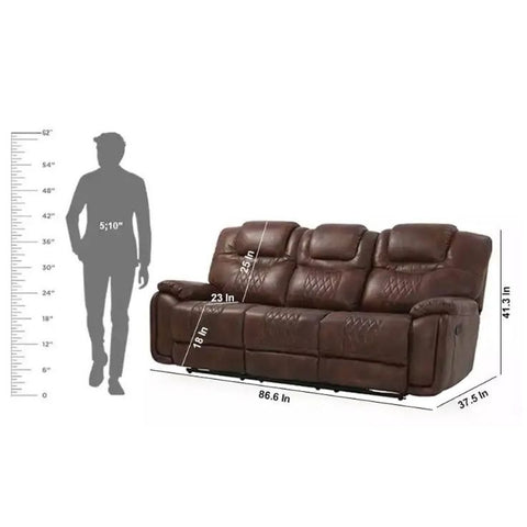 Harmony Bliss Manual Recliner in Leatherette