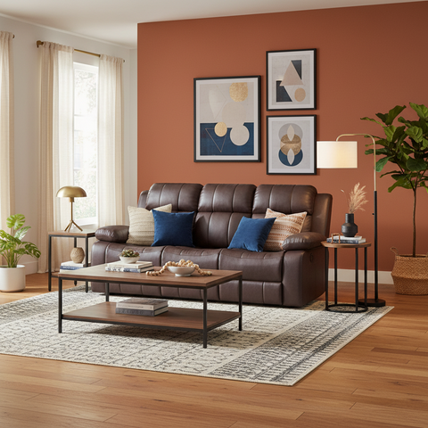 Opulent Rest Manual Recliner In Leatherette