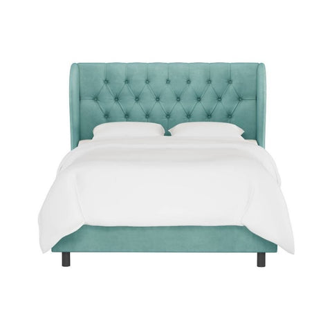 Sansa Affordable Upholstered Bed In Suede