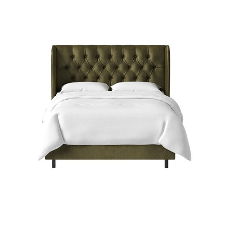 Sansa Affordable Upholstered Bed In Suede