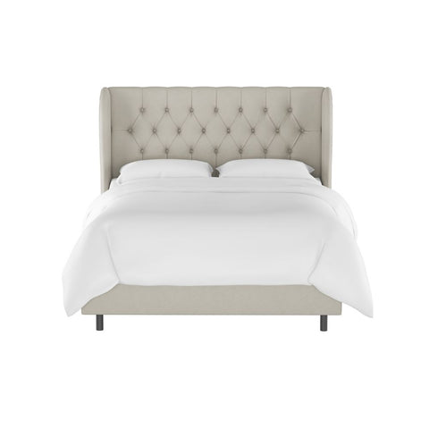 Sansa Affordable Upholstered Bed In Suede