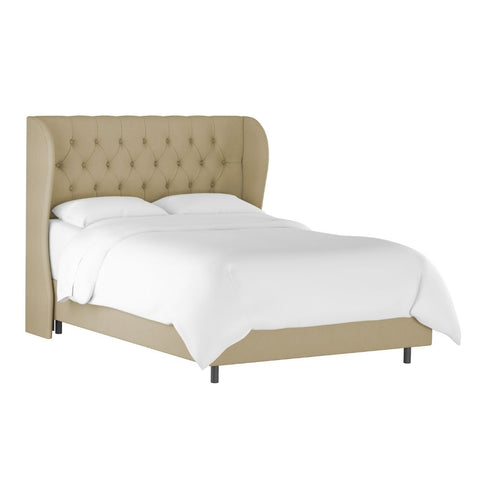 Sansa Affordable Upholstered Bed In Suede