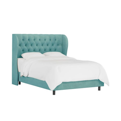 Sansa Affordable Upholstered Bed In Suede