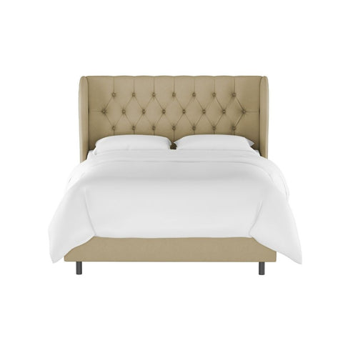 Sansa Affordable Upholstered Bed In Suede