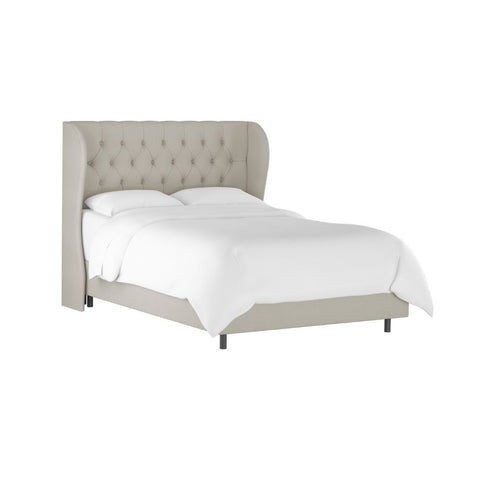 Sansa Affordable Upholstered Bed In Suede