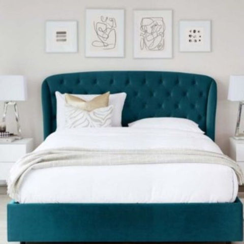 Russia Luxury Upholstered Bed In Suede