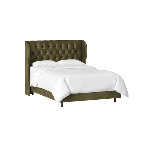 Sansa Affordable Upholstered Bed In Suede