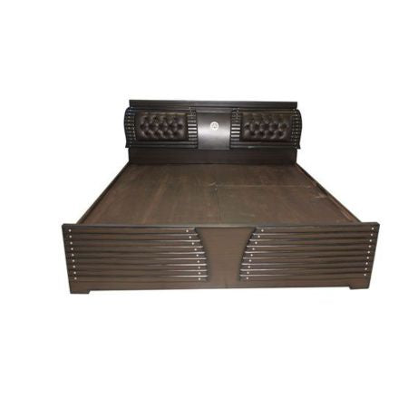 Espresso Harmony Wooden Bed with Both Side 2 Drawer Storage