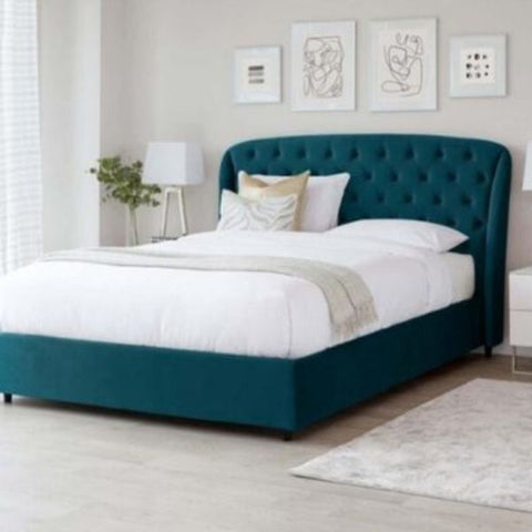 Russia Luxury Upholstered Bed In Suede