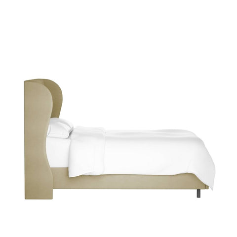 Sansa Affordable Upholstered Bed In Suede