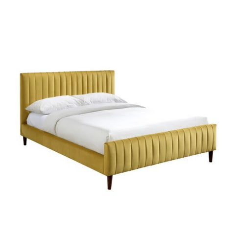 Konya Luxury Upholstered Bed Without Storage In Suede