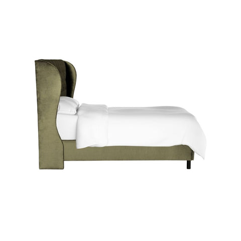 Sansa Affordable Upholstered Bed In Suede