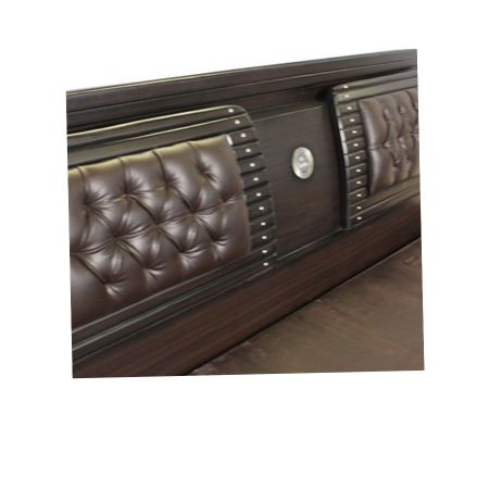 Espresso Harmony Wooden Bed with Both Side 2 Drawer Storage