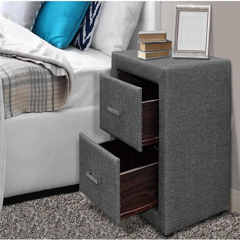 Dacia Bed Side Table 2 Drawer