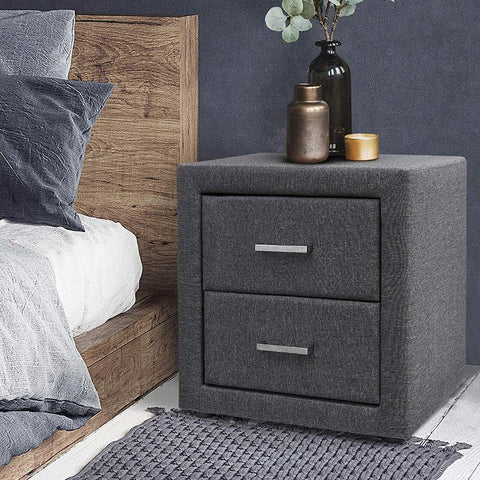 Dacia Bed Side Table 2 Drawer