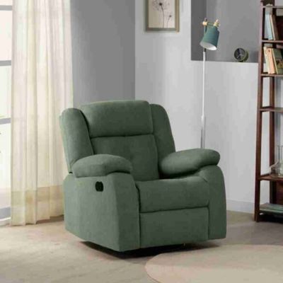 Heavenly Lounge Manual Recliner in Velvet Fabric