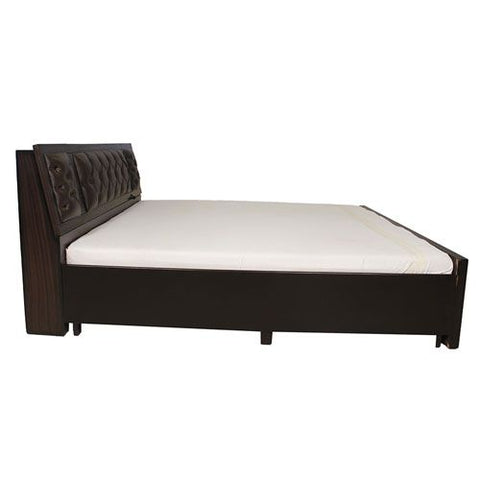 Teak Tranquility Platform Wooden Bed with Hydraulic Storage