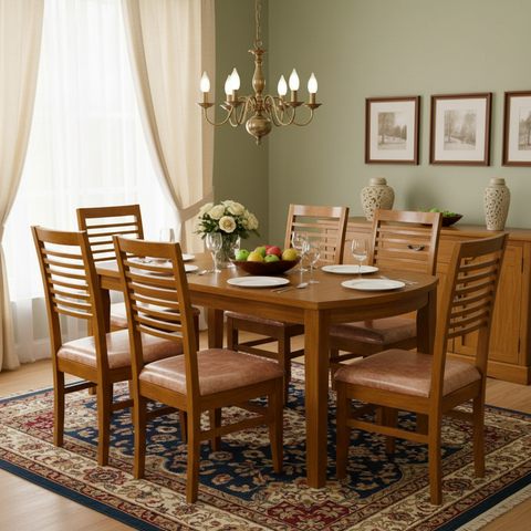 Artisan Aura Dining Set - 6 Seater