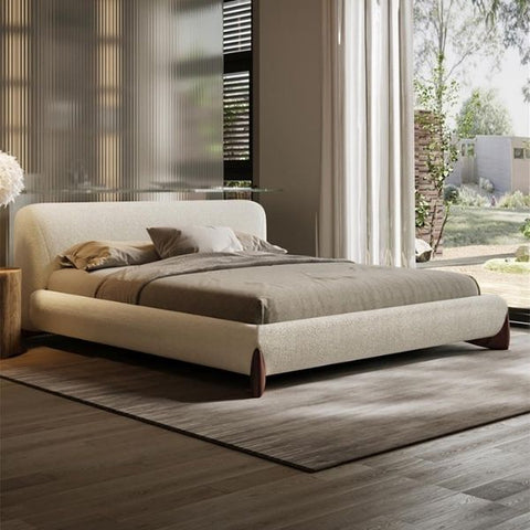 Footboard View of Amara Upholstered Bed – Without Storage