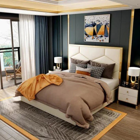 Georgetown Upholstered Premium Bed In Suede