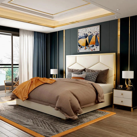Georgetown Upholstered Premium Bed In Suede