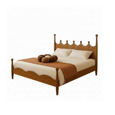 Hester Modern Solid Wood Wooden Bed