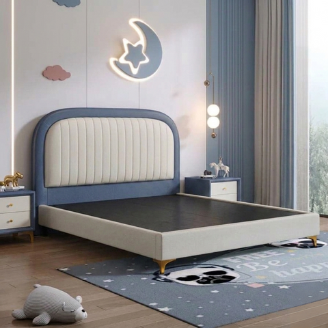 Flair Luxury Upholstered Kids Bed Non Storage In Suede