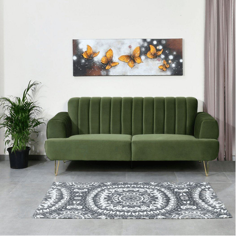 Swift Comfort Sofa Set In Velvet