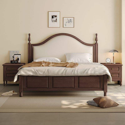 Ellen Solid Wood Wooden Bed