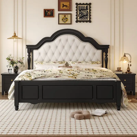 Dora Solid Wood Wooden Bed