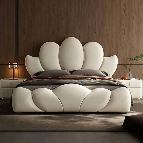 Lotus Luxury Upholstered Kids Bed Hydraulic Storage In Suede