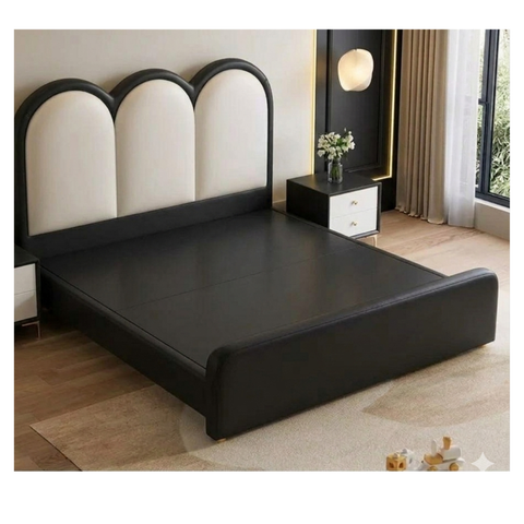 Brady Upholstered Kids Modern Bed In Suede