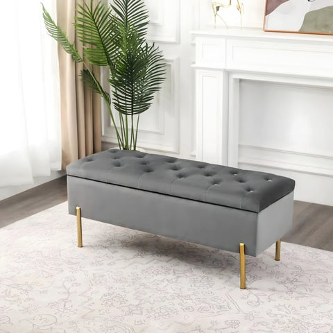 Vertico Upholstered Ottoman With Storage
