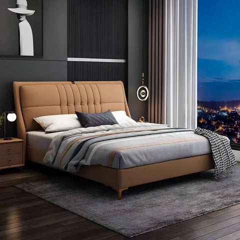 Athens Upholstered Bed Without Storage In Fabric