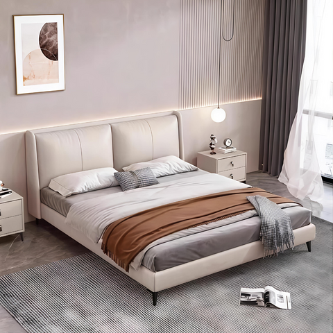 Cand Modern Upholstered Bed in Fabric