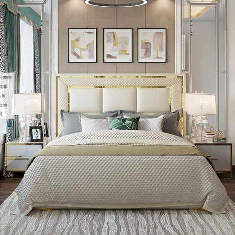 Wilson Premium Upholstered Bed Hydraulic Storage In Leatherette