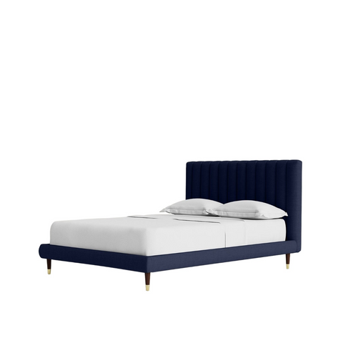 Baroda Luxury Upholstered Bed In Suede