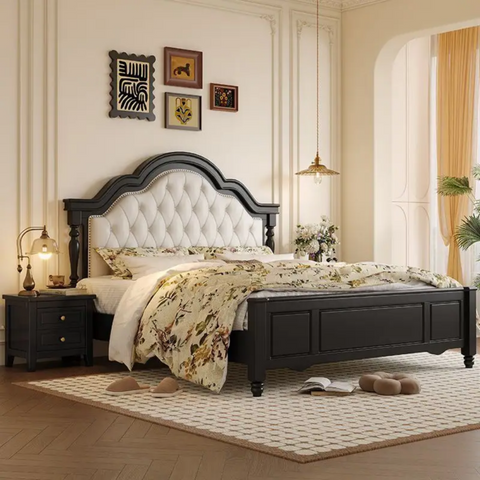 Dora Solid Wood Wooden Bed
