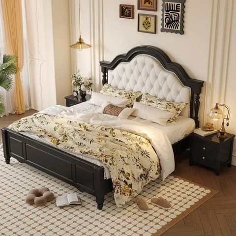 Dora Solid Wood Wooden Bed