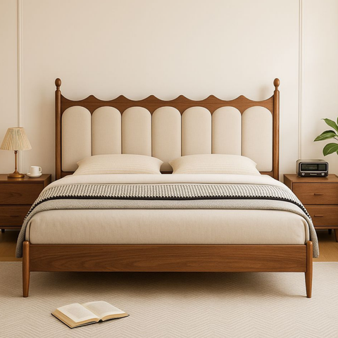 Hong Kong Solid Wood Wooden Bed