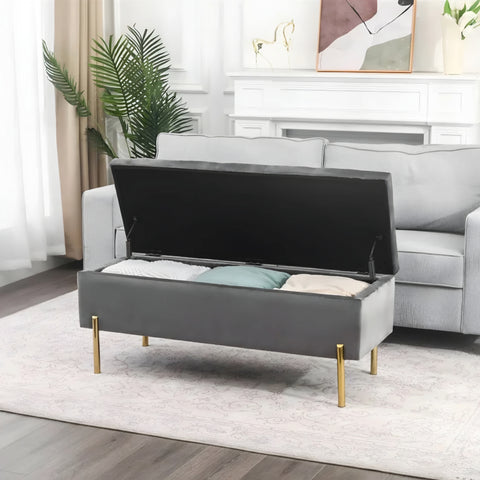Vertico Upholstered Ottoman With Storage