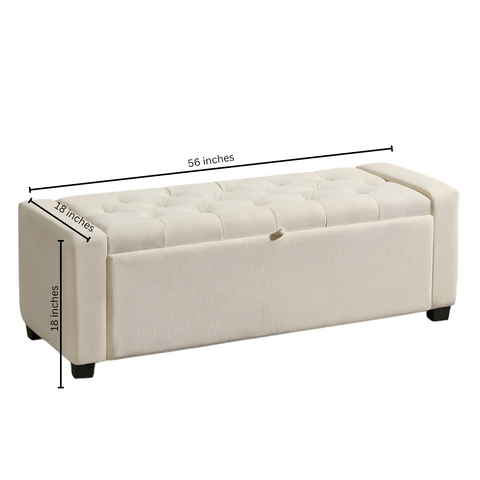 Hale Classic Upholstered Ottoman With Storage