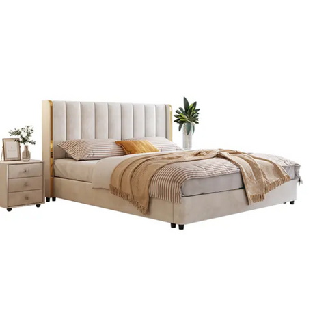 Heirloom Premium Upholstered Bed In Suede