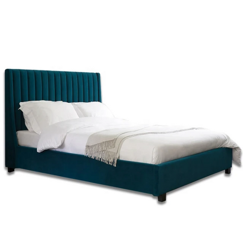 Wisdom Premium Upholstered Bed In Suede