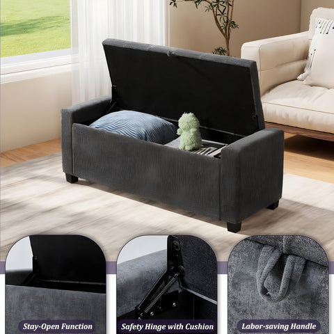 Hale Classic Upholstered Ottoman With Storage