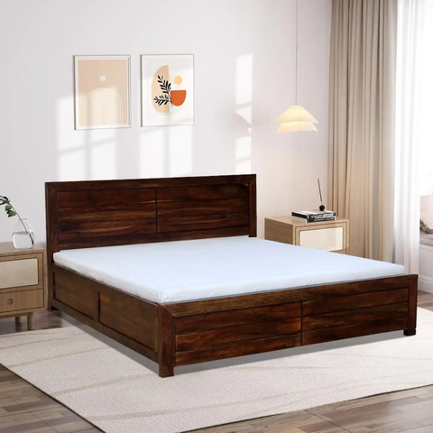 Denver Amber Solid Wood Wooden Bed