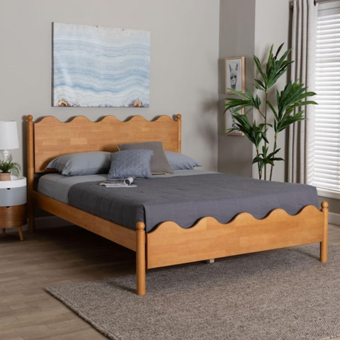 Tavora Premium Solid Wood Wooden Bed