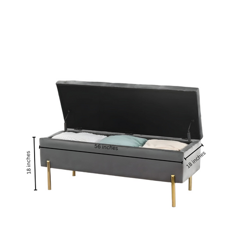 Vertico Upholstered Ottoman With Storage